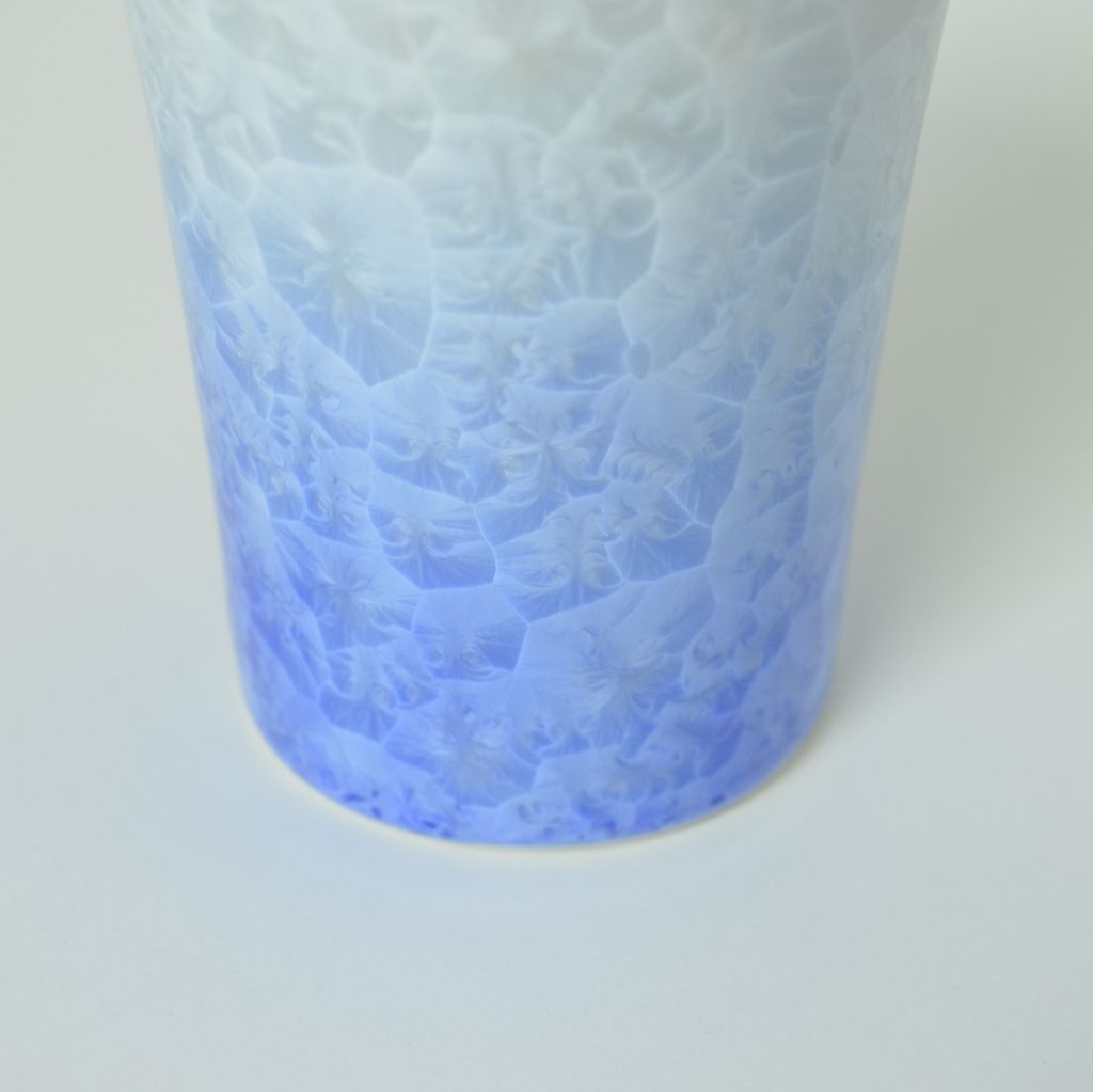 Free Cup "Flower Crystal" Blue and White