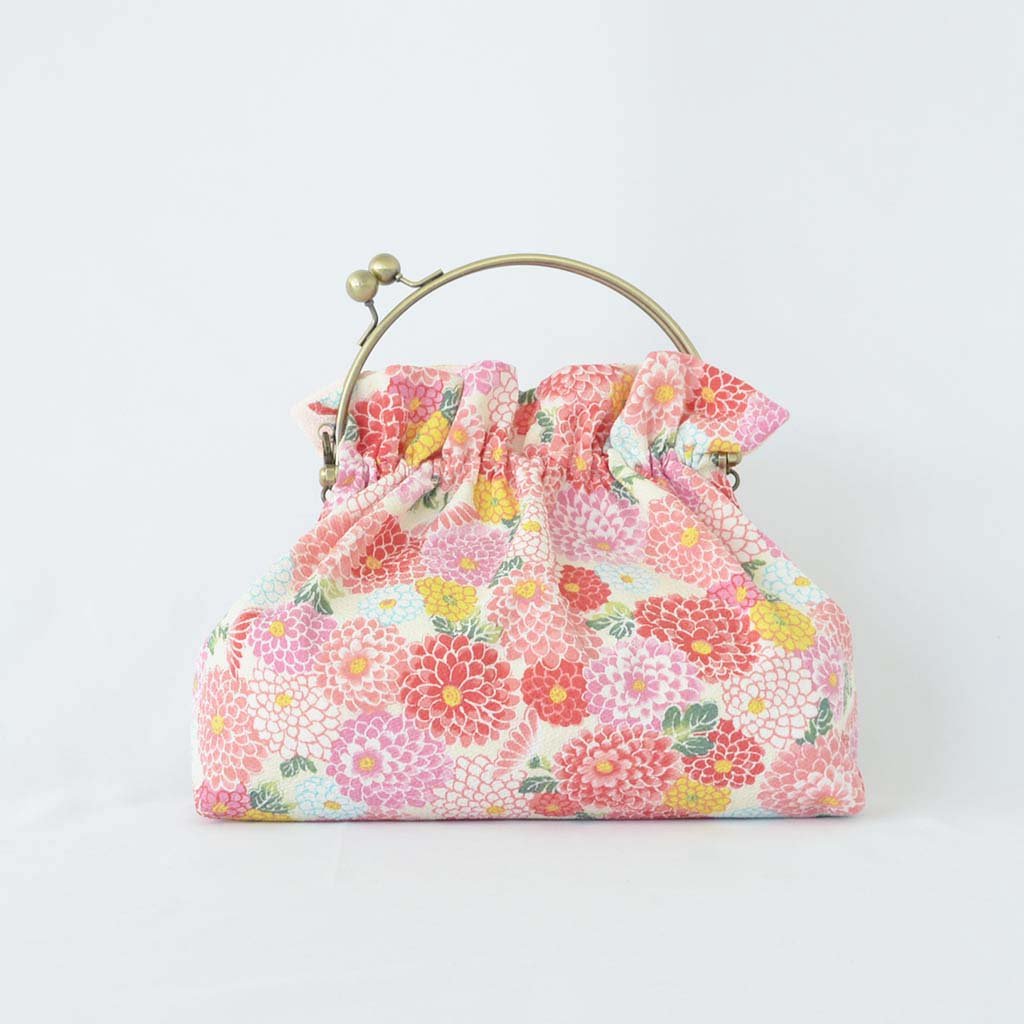 2way Chirimen bag "Japanese traditional design" (S)