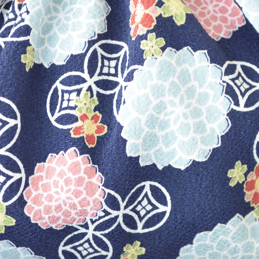 2way Chirimen bag "Japanese traditional design" (S)