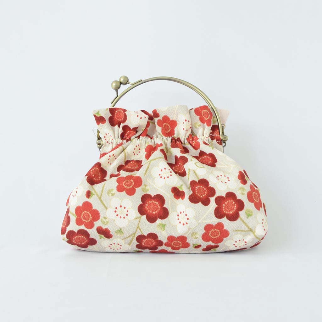 2way Chirimen bag "Japanese traditional design" (S)