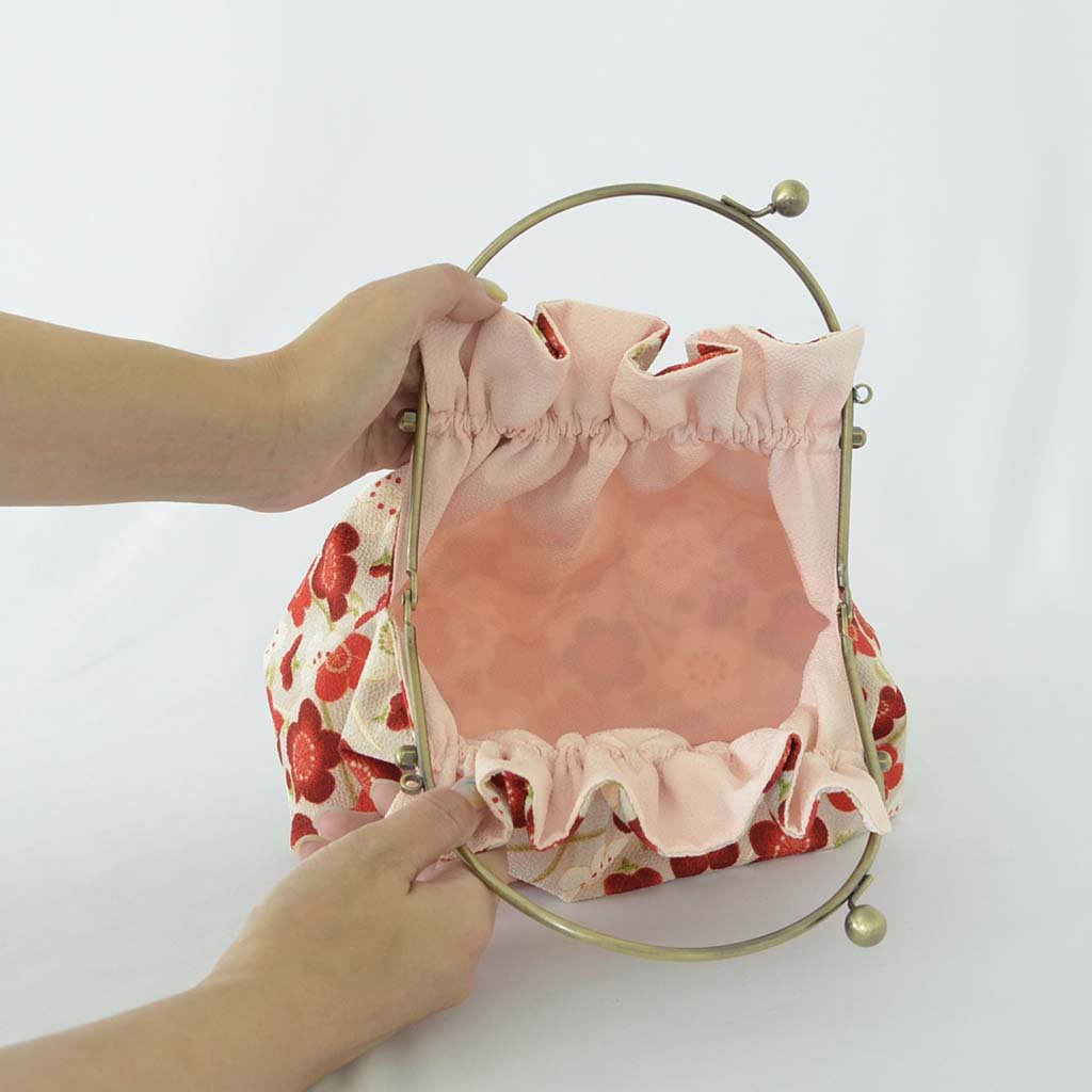 2way Chirimen bag "Japanese traditional design" (S)