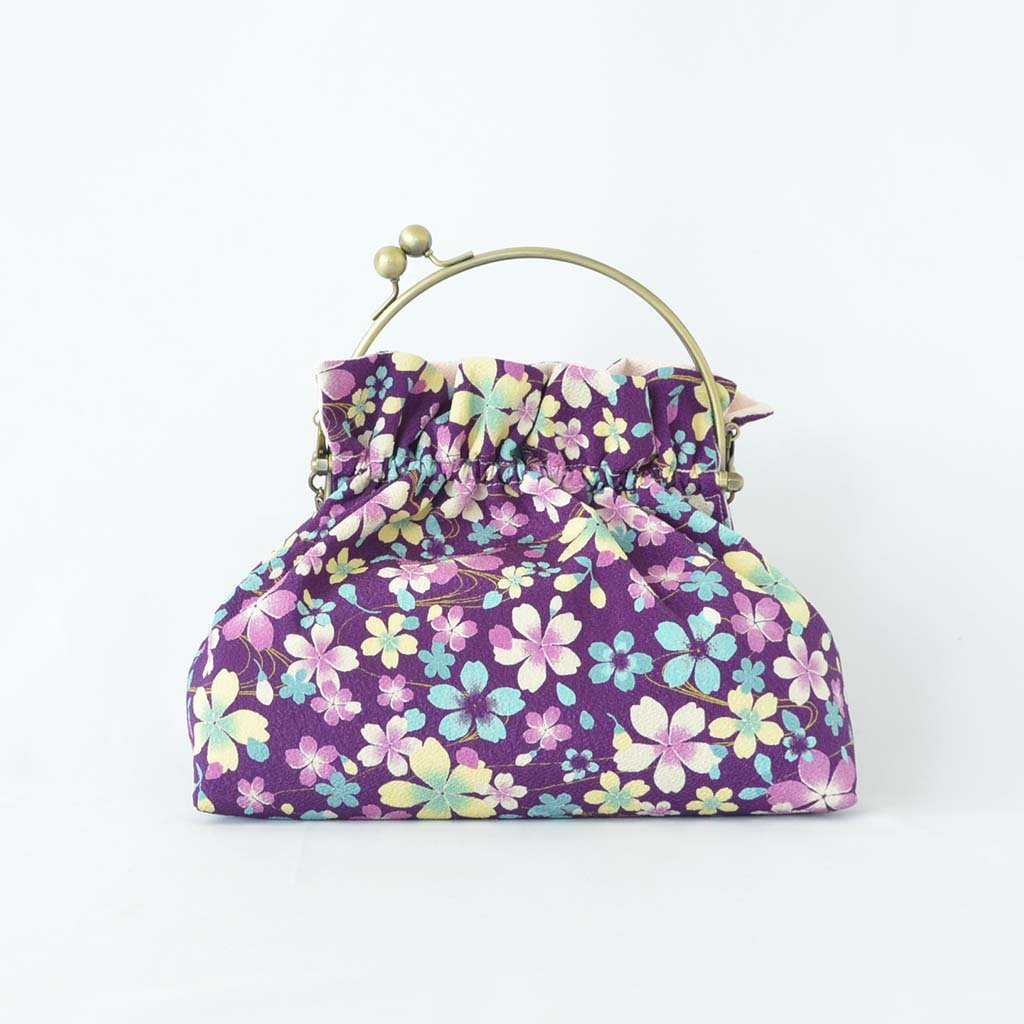 2way Chirimen bag "Japanese traditional design" (S)