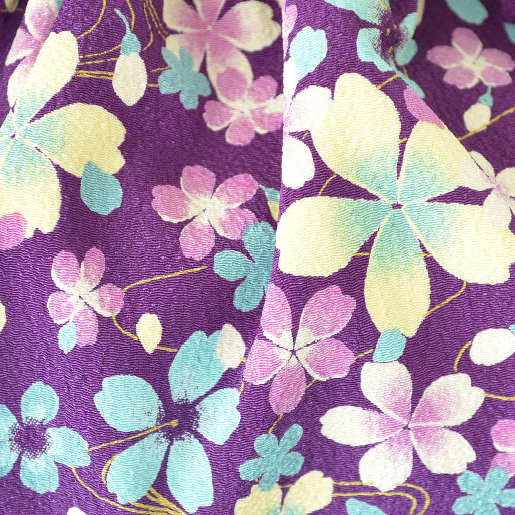 2way Chirimen bag "Japanese traditional design" (S)