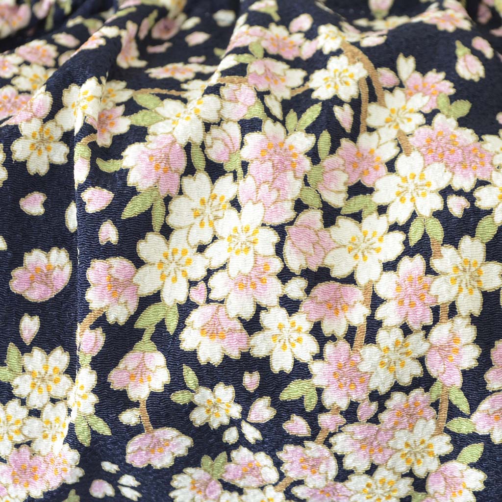 2way Chirimen bag "Japanese traditional design" (L)