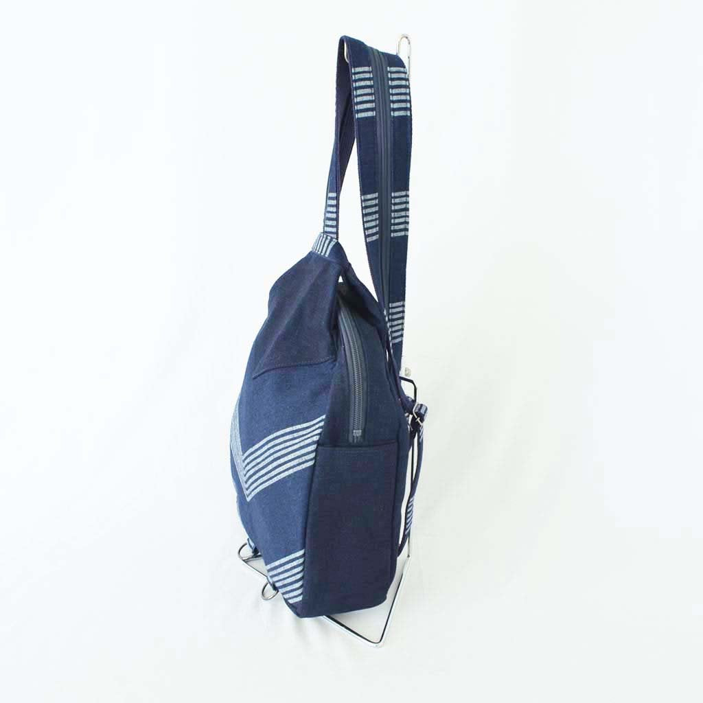 Aizome Indigo Dye Backpack 2way Stripe