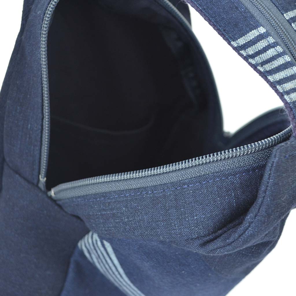 Aizome Indigo Dye Backpack 2way Stripe