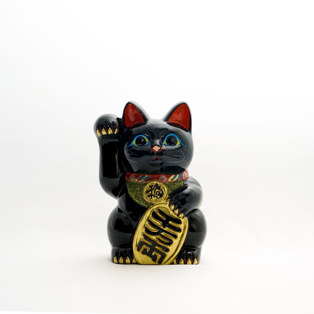 Ornament "Maneki Neko" Black Size 7