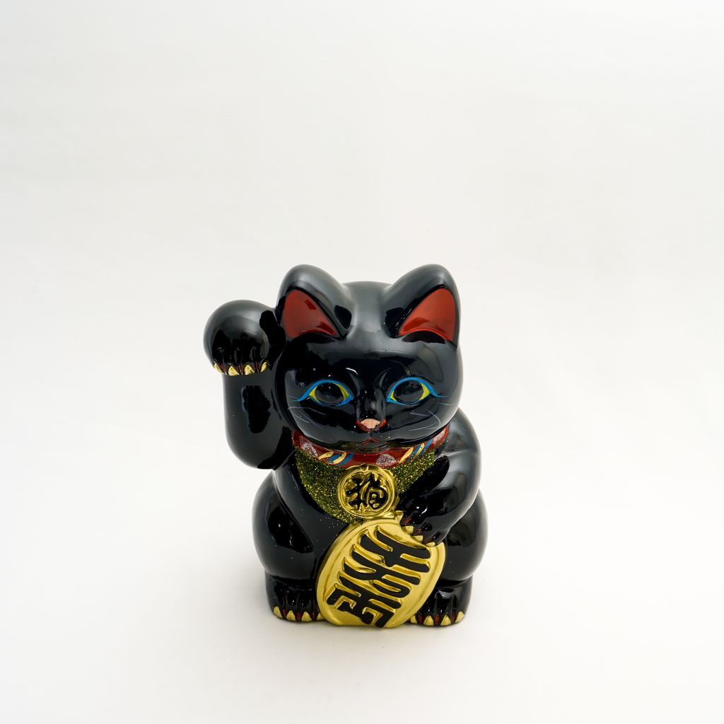 Ornament "Maneki Neko" Black Size 7