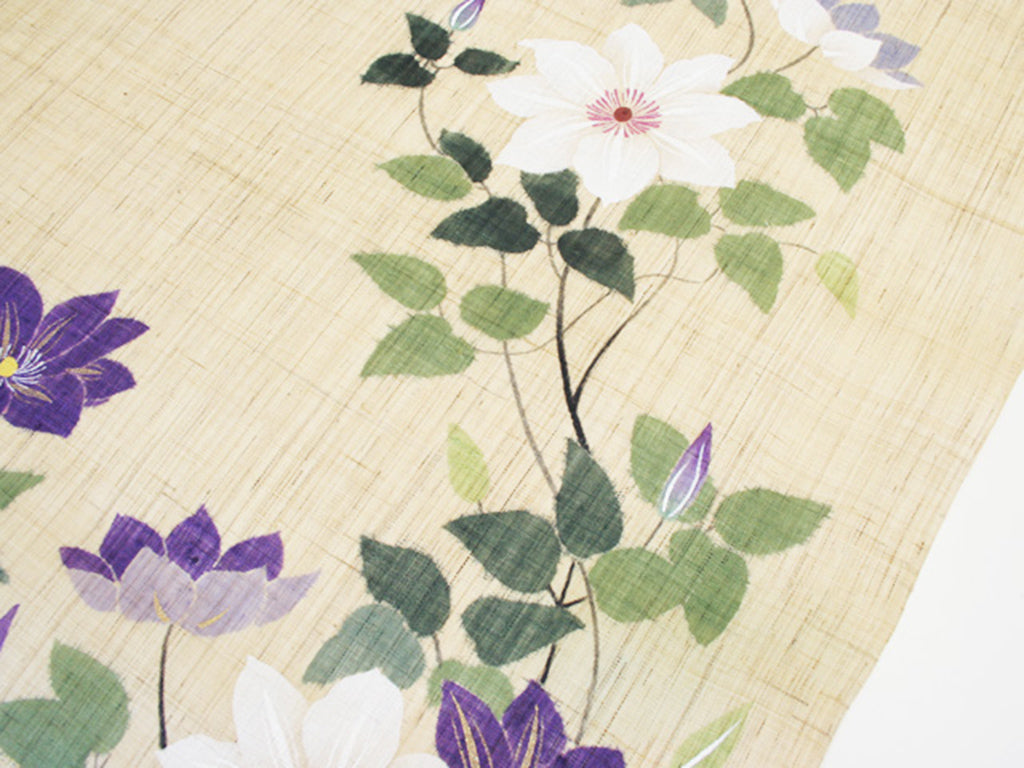Hemp Tapestry "Clematis"