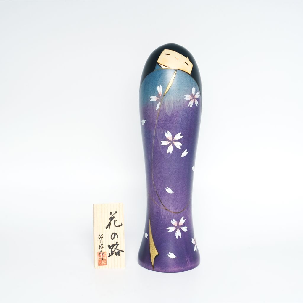 Kokeshi doll "Hananomichi(Flower Road)"