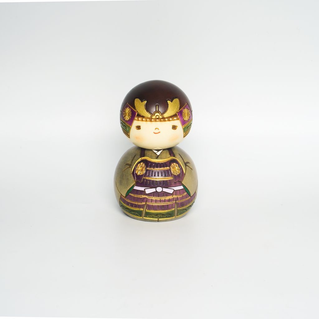 Kokeshi doll "Kabutokun(Kabuto Boy)"