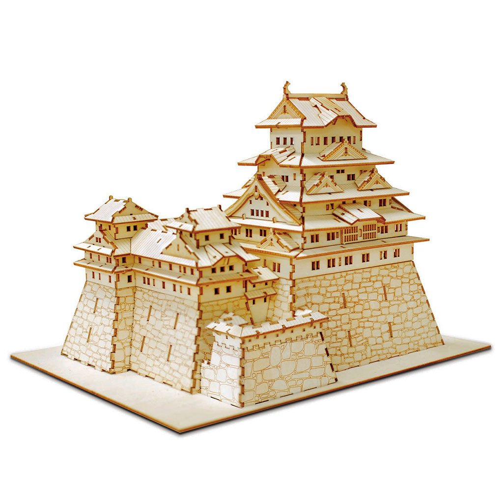 Ki-gu-mi Wooden Art "Himeji Castle"
