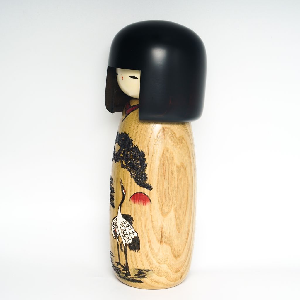 Kokeshi doll "Meototsuru(Married Couple)"