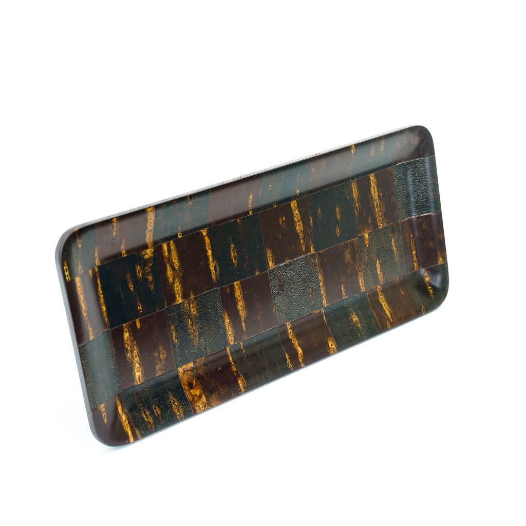 Kabazaiku Cherry Bark Small Tray "Ichimatsu"