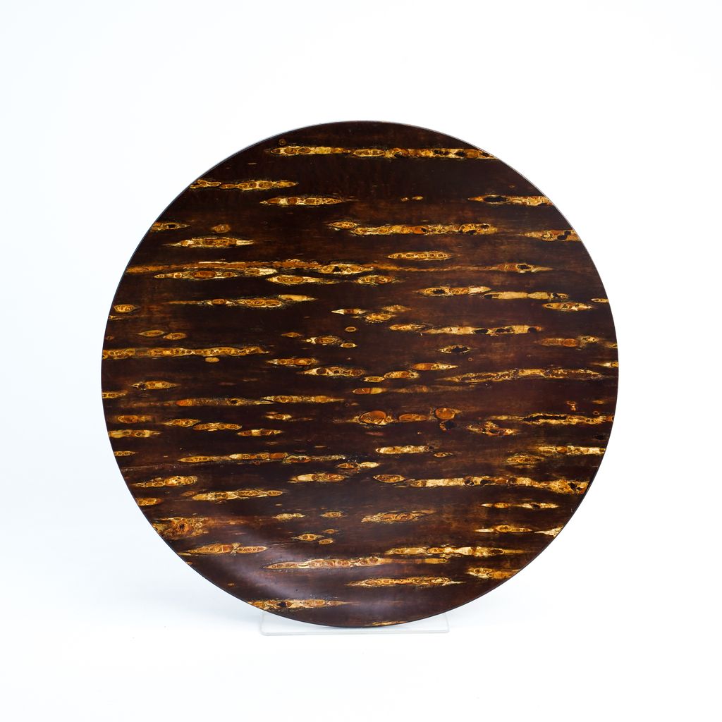 Kabazaiku Cherry Bark Small Round Tray (Small)