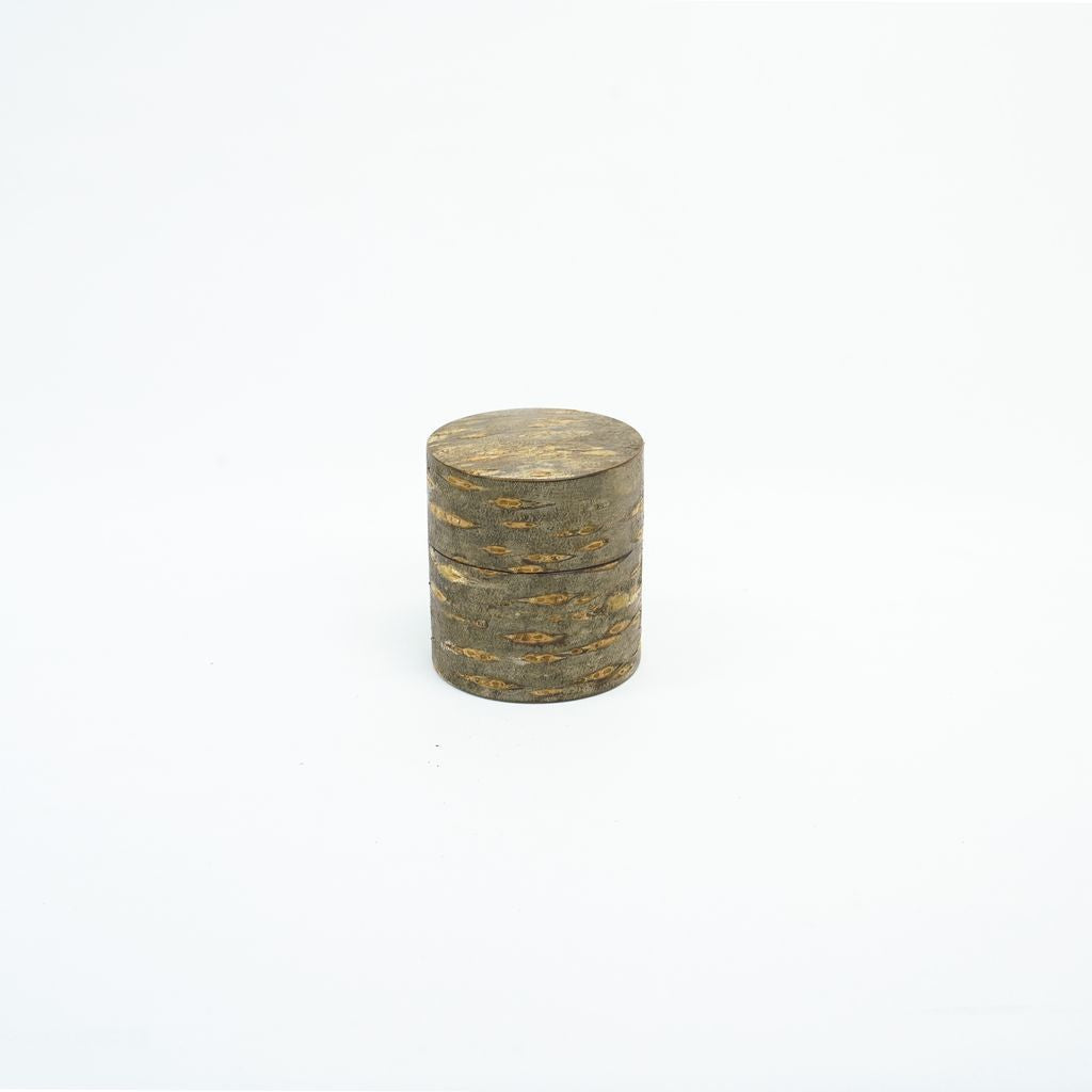 Kabazaiku Cherry Bark Tea Caddy "Natural Finish" (Small)