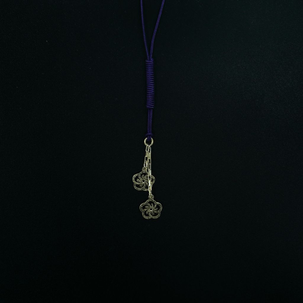 Pure Silver “Floweret Netsuke Charm”