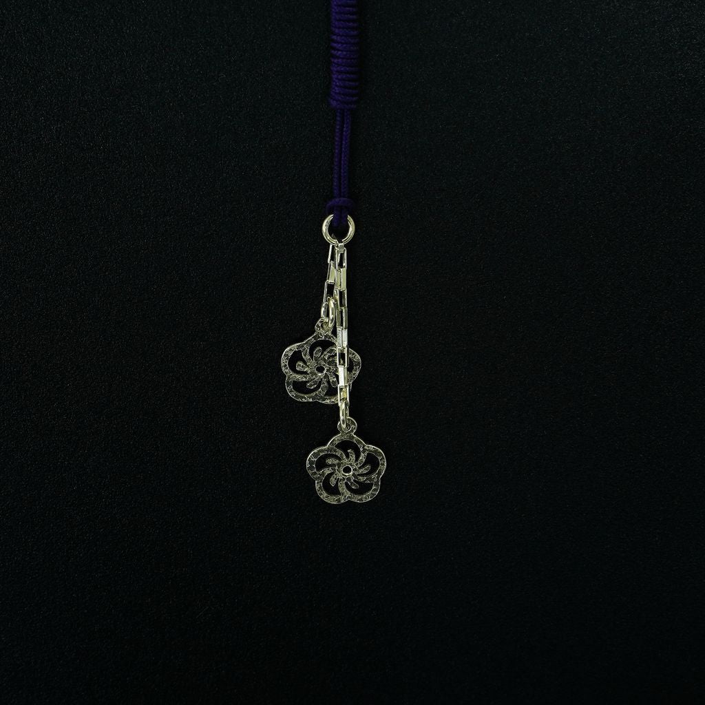 Pure Silver “Floweret Netsuke Charm”