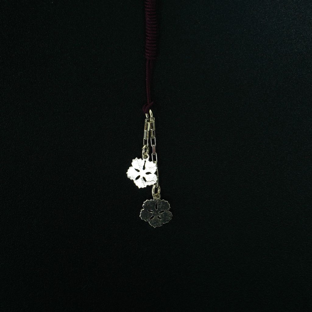 Pure Silver “Floweret Netsuke Charm”