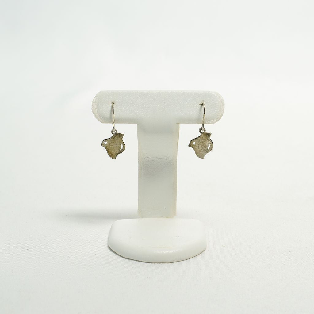 Pure Silver Pierced Earrings “Floweret Motif”