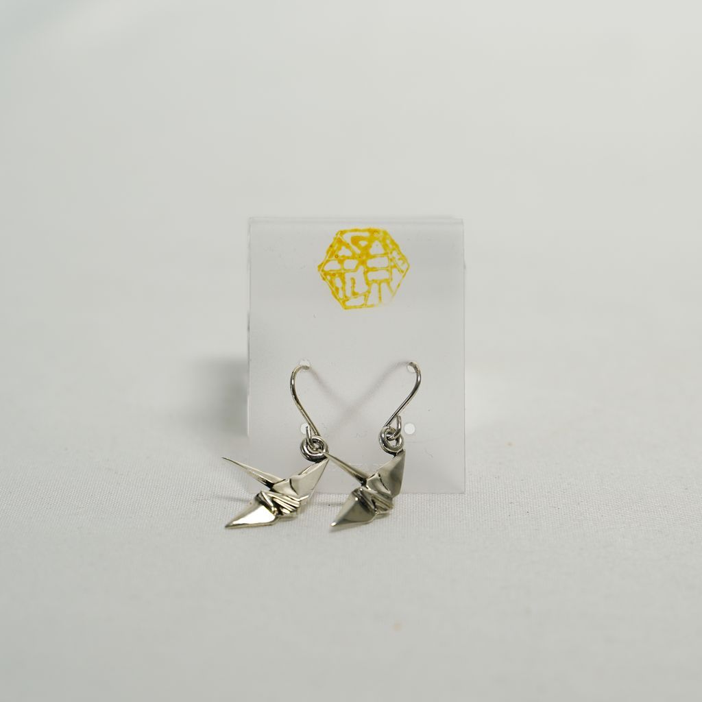 Pure Silver Pierced Earrings “Auspicious Motif”