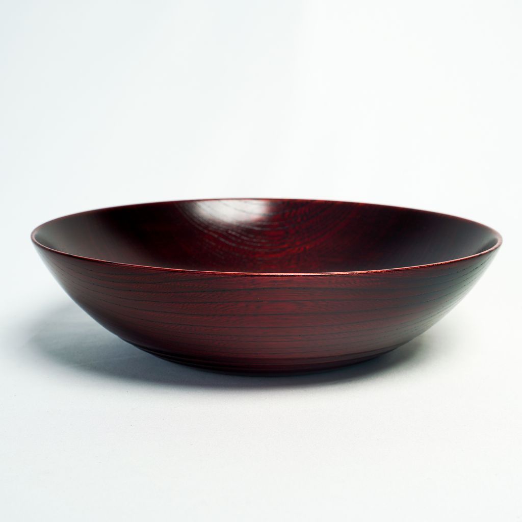 Lacquered Bowl “Hirasuji Red” 7.0