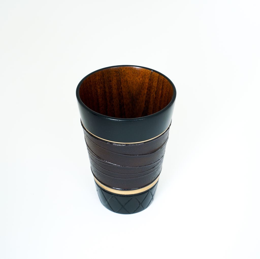 Lacquerware Cup Set of 2p "Sabi-rokuro"