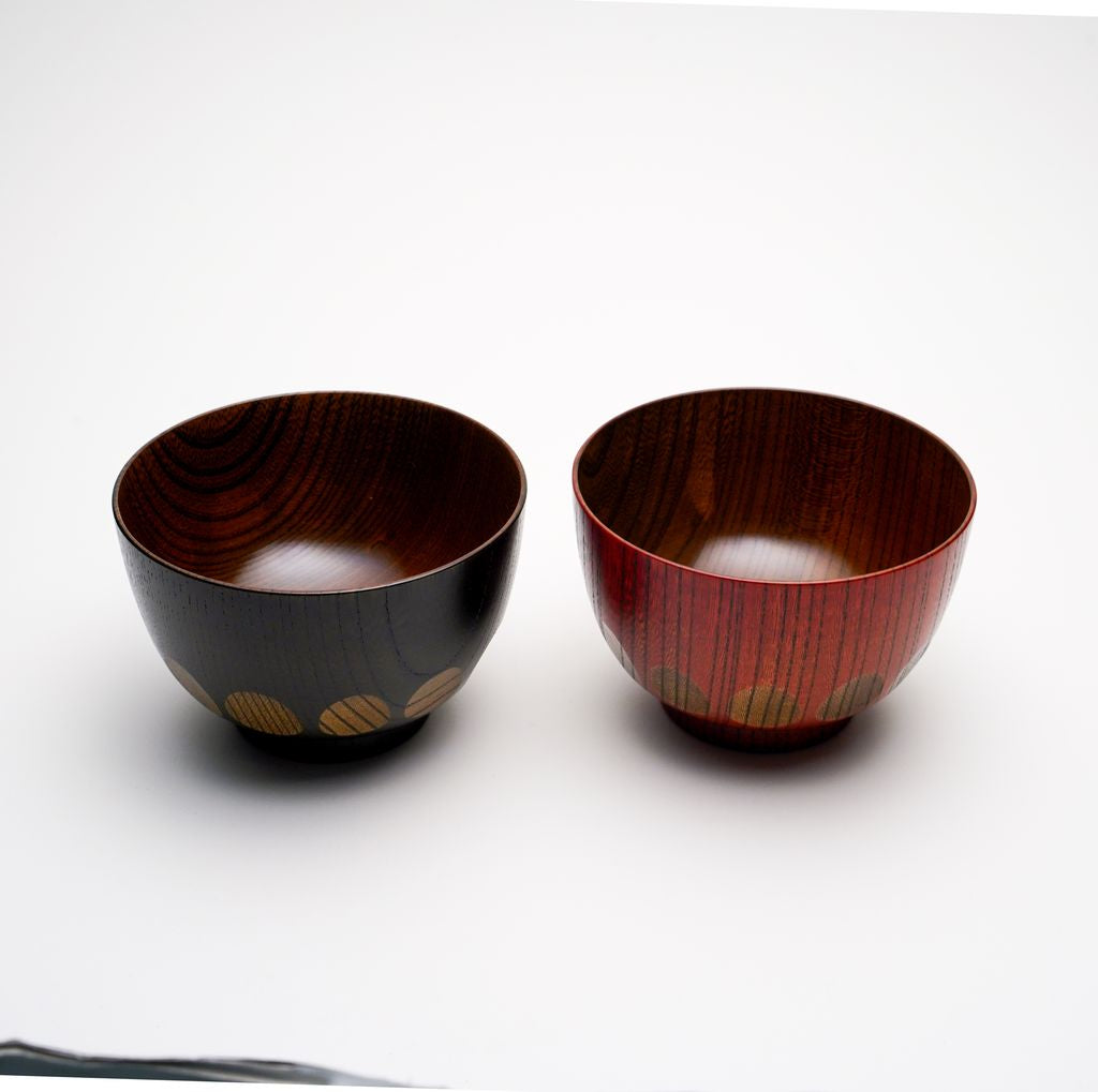 Lacquerware Bowl Set of 2p "Kiriko" Yamanaka lacquerware