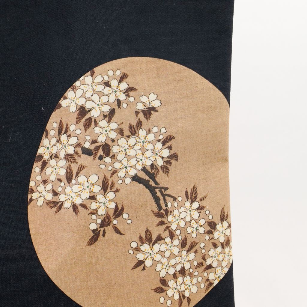 Tote Bag Ito Jakuchu "Ceiling Paintings" Black