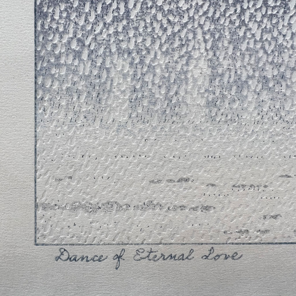 Woodblock print "Dance of Eternal Love" by Yoshida Toshi Published by Yoshida Studio