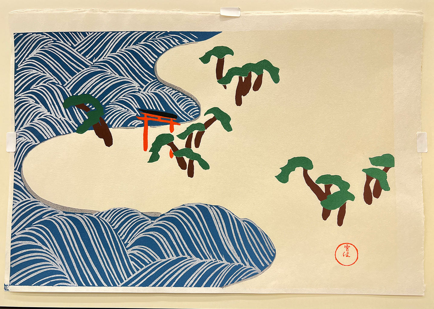 Woodblock print "Sumino-e ( Osaka pref. )" by Kamisaka Sekka Published by UNSODO