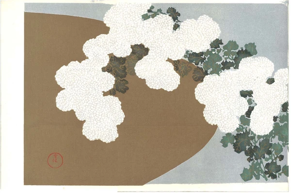 Woodblock print "Commelina communis" by Kamisaka Sekka Published by UNSODO