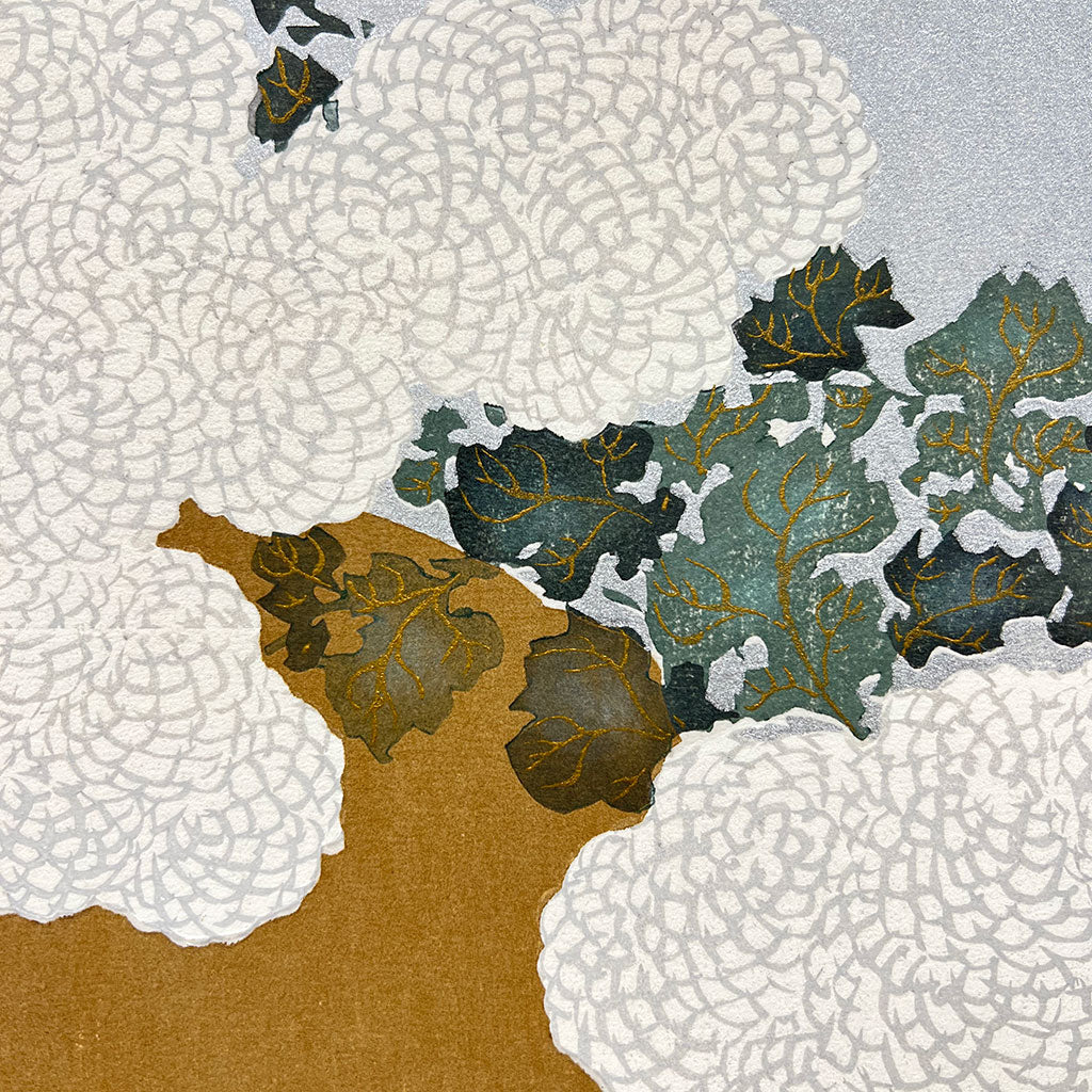 Woodblock print "Commelina communis" by Kamisaka Sekka Published by UNSODO