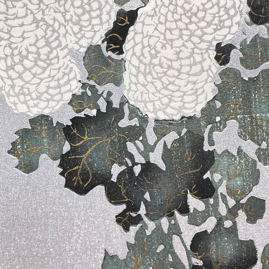 Woodblock print "Commelina communis" by Kamisaka Sekka Published by UNSODO