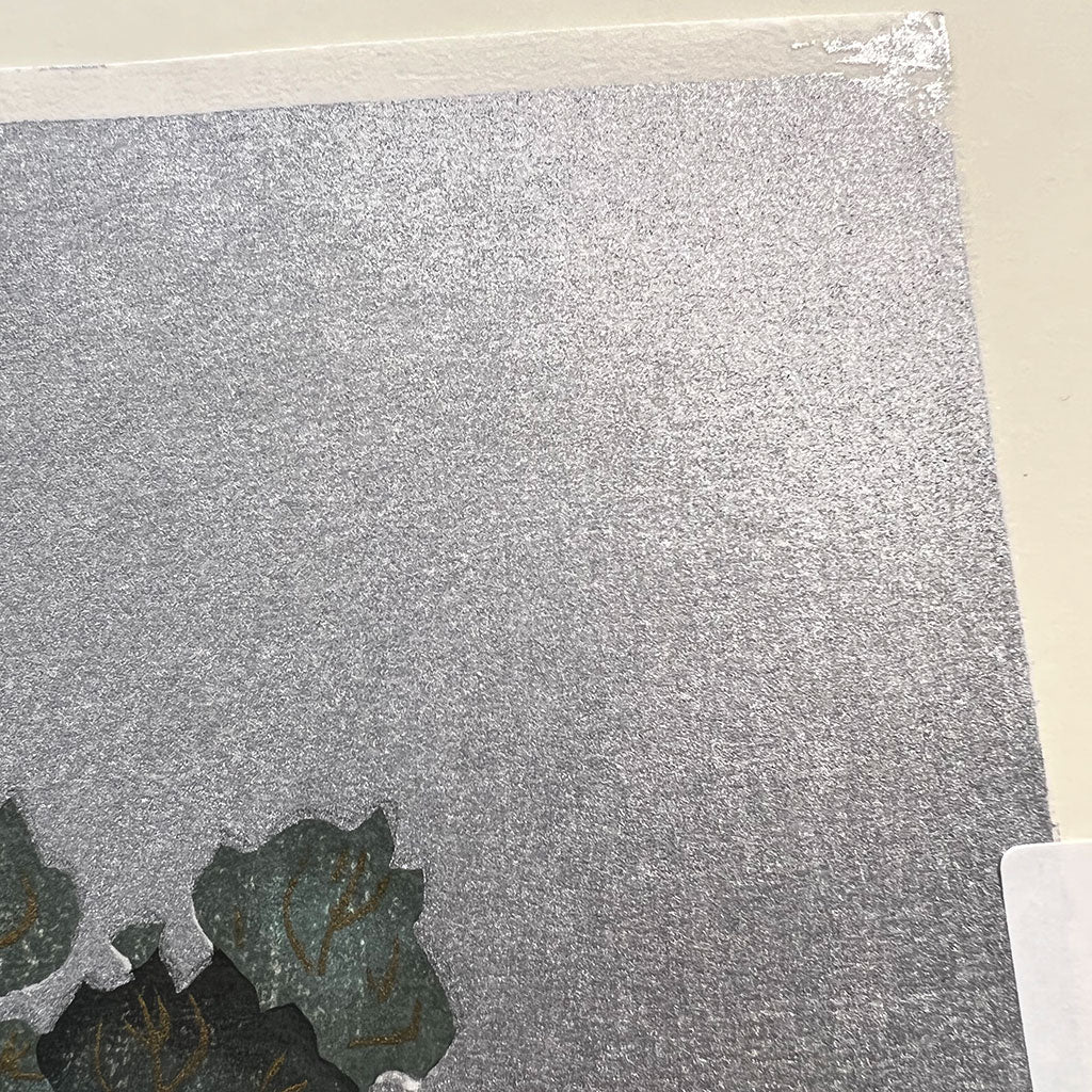 Woodblock print "Commelina communis" by Kamisaka Sekka Published by UNSODO