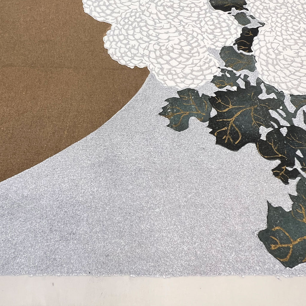 Woodblock print "Commelina communis" by Kamisaka Sekka Published by UNSODO