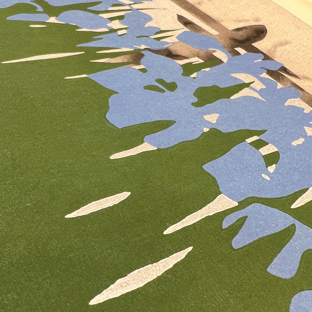 Woodblock print "Iris" by Kamisaka Sekka Published by UNSODO