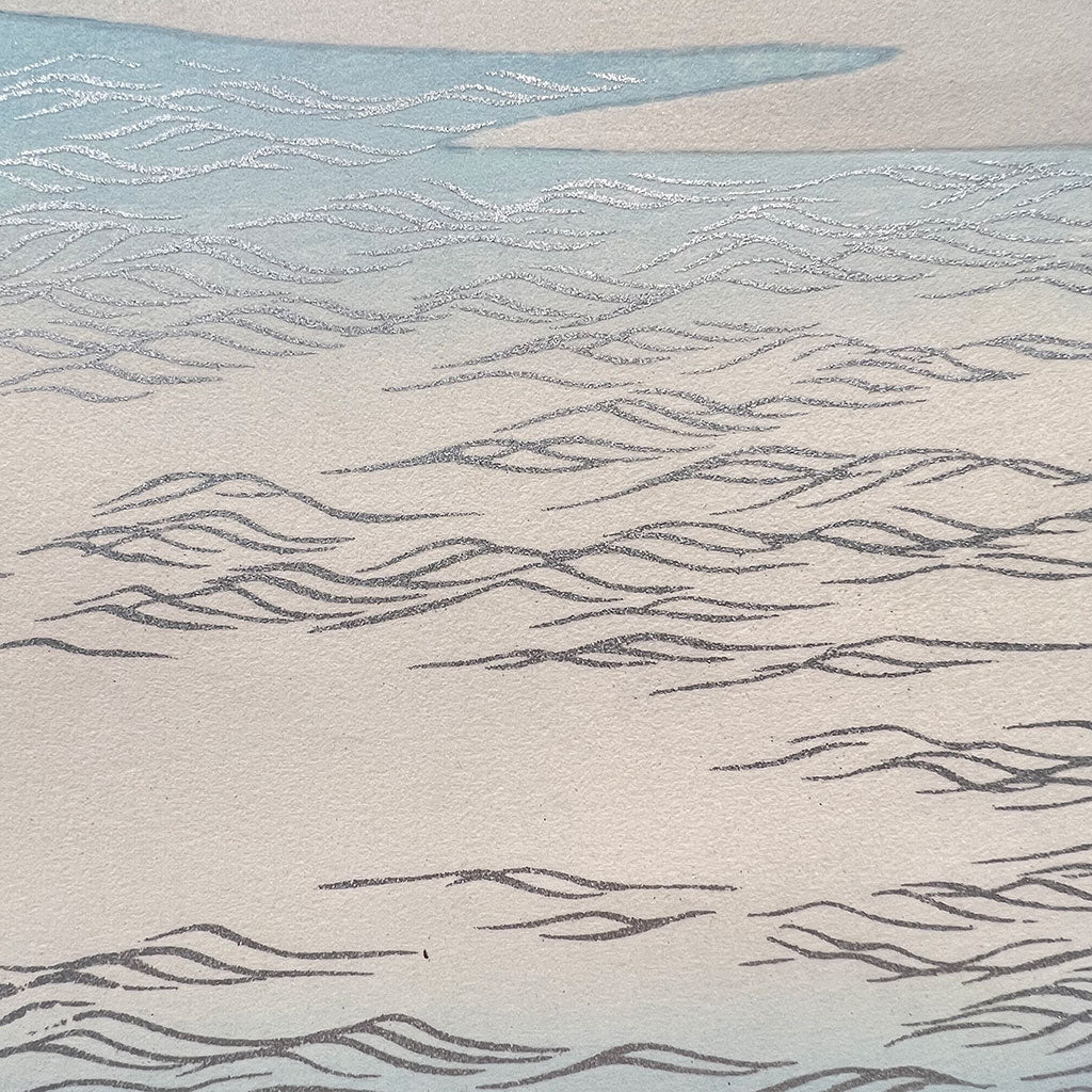Woodblock print "Ripple" by Kamisaka Sekka Published by UNSODO