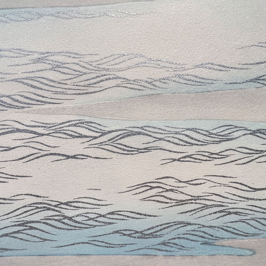 Woodblock print "Ripple" by Kamisaka Sekka Published by UNSODO