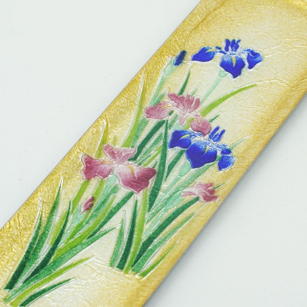 Cloisonne Pen Tray "Iris"