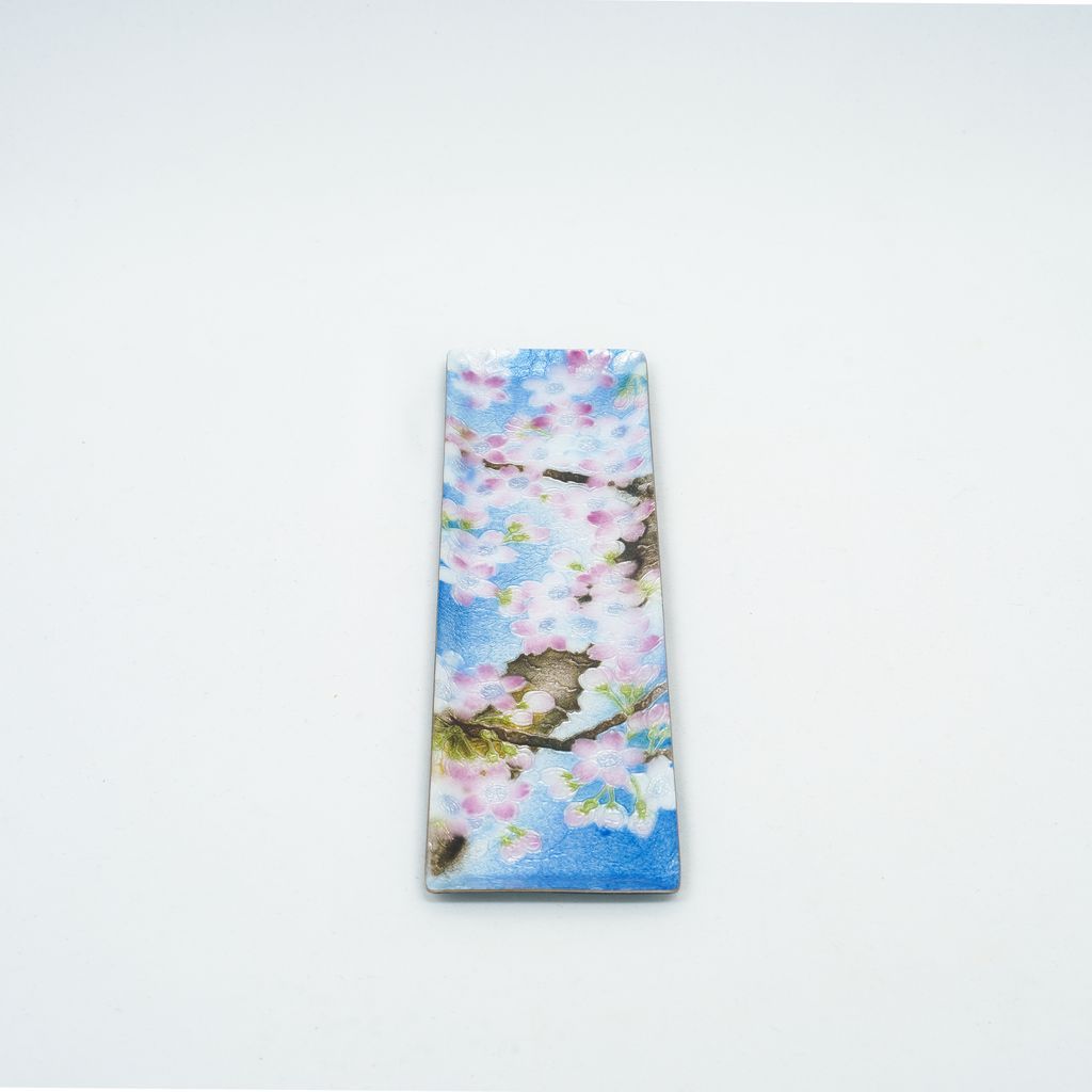 Cloisonne Pen Tray "Cherry Blossoms"