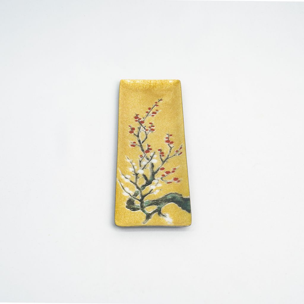Cloisonne Pen Tray "Plum Blossoms"