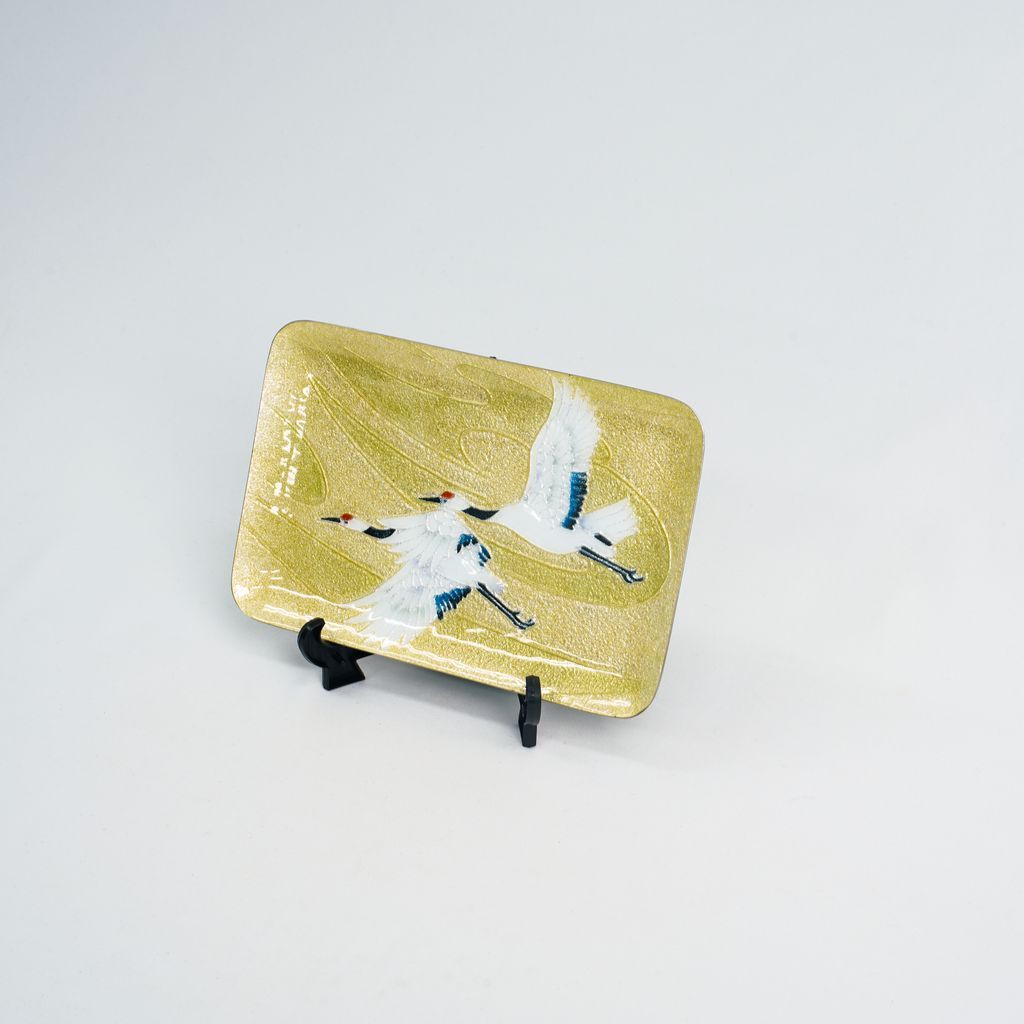 Cloisonne Decorative Plate "Crane"