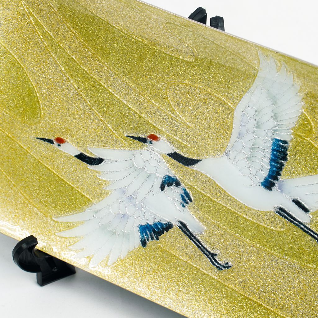 Cloisonne Decorative Plate "Crane"