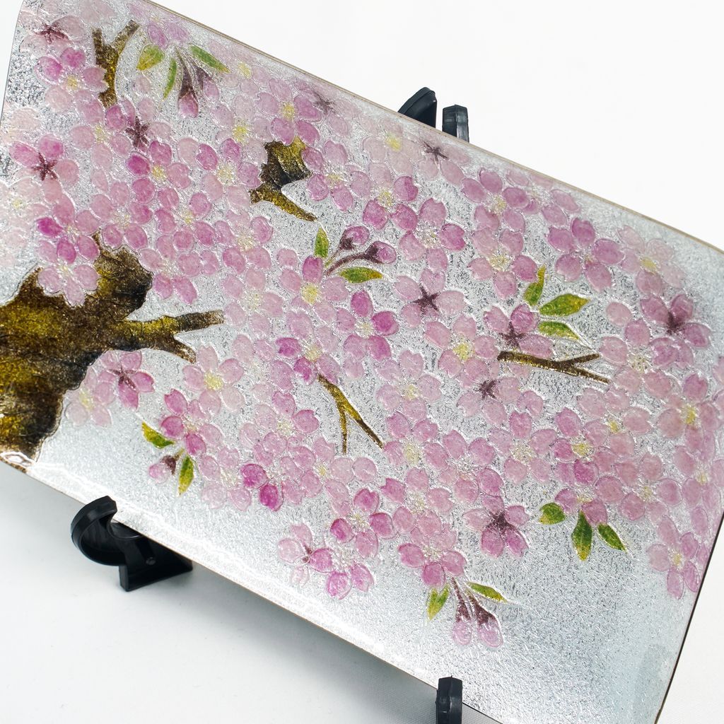 Cloisonne Decorative Plate "Cherry Blossoms"