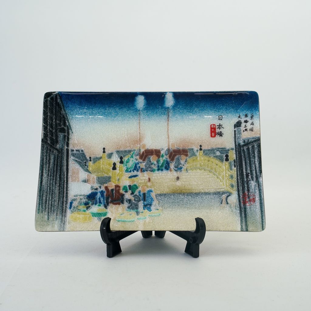 Cloisonne Decorative Plate "Nihonbashi"