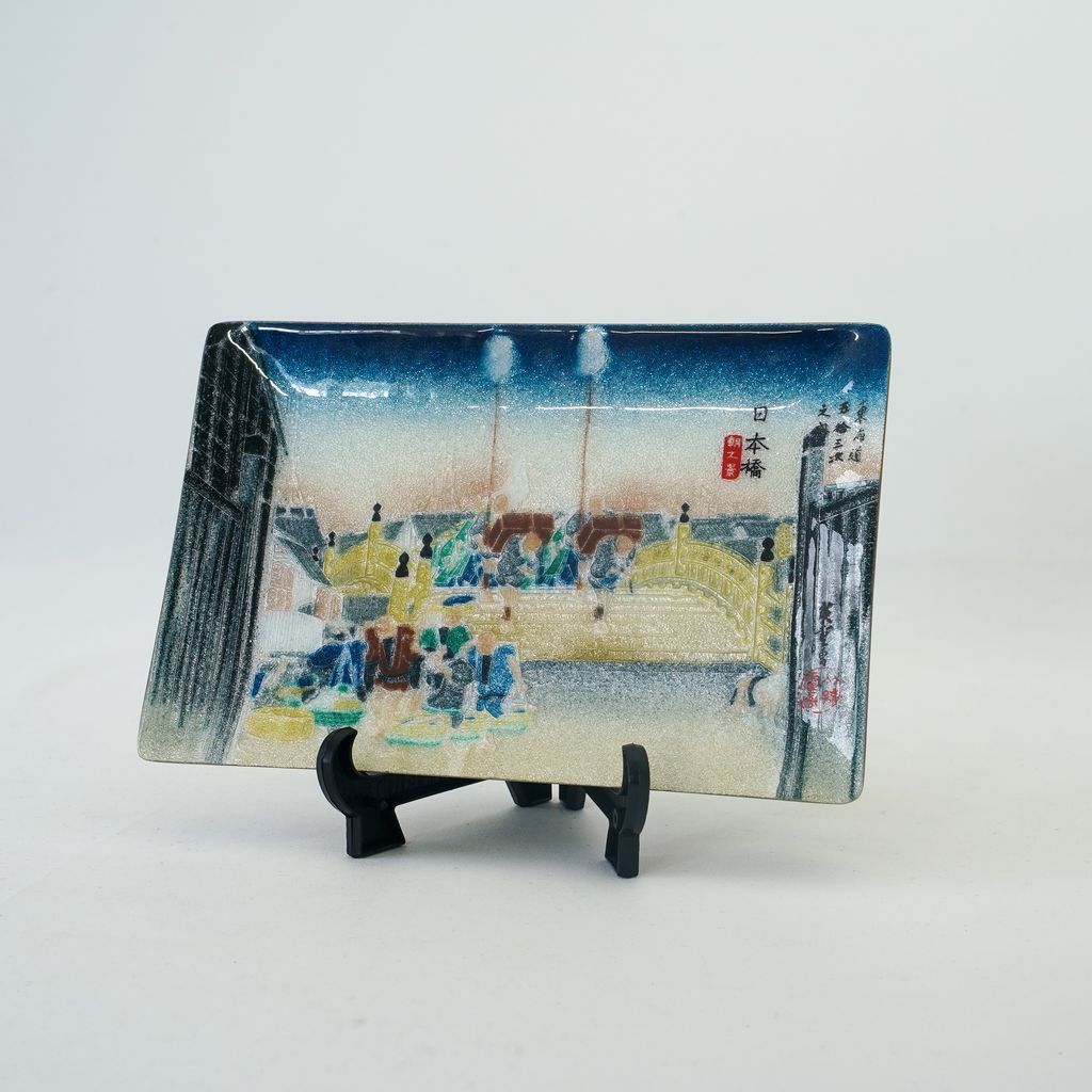 Cloisonne Decorative Plate "Nihonbashi"
