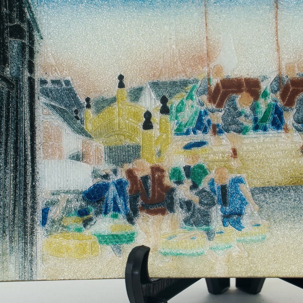 Cloisonne Decorative Plate "Nihonbashi"