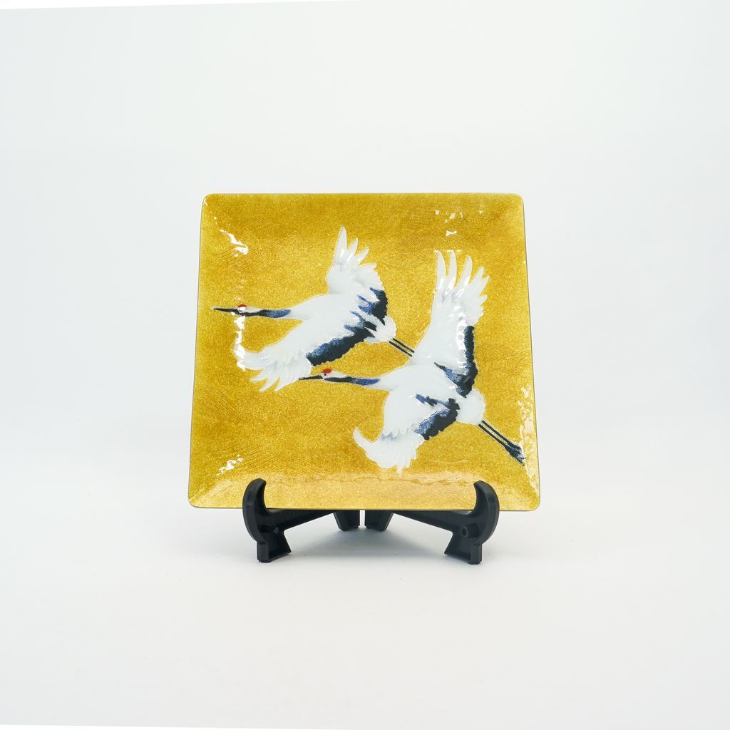 Cloisonne Decorative Plate "Crane"