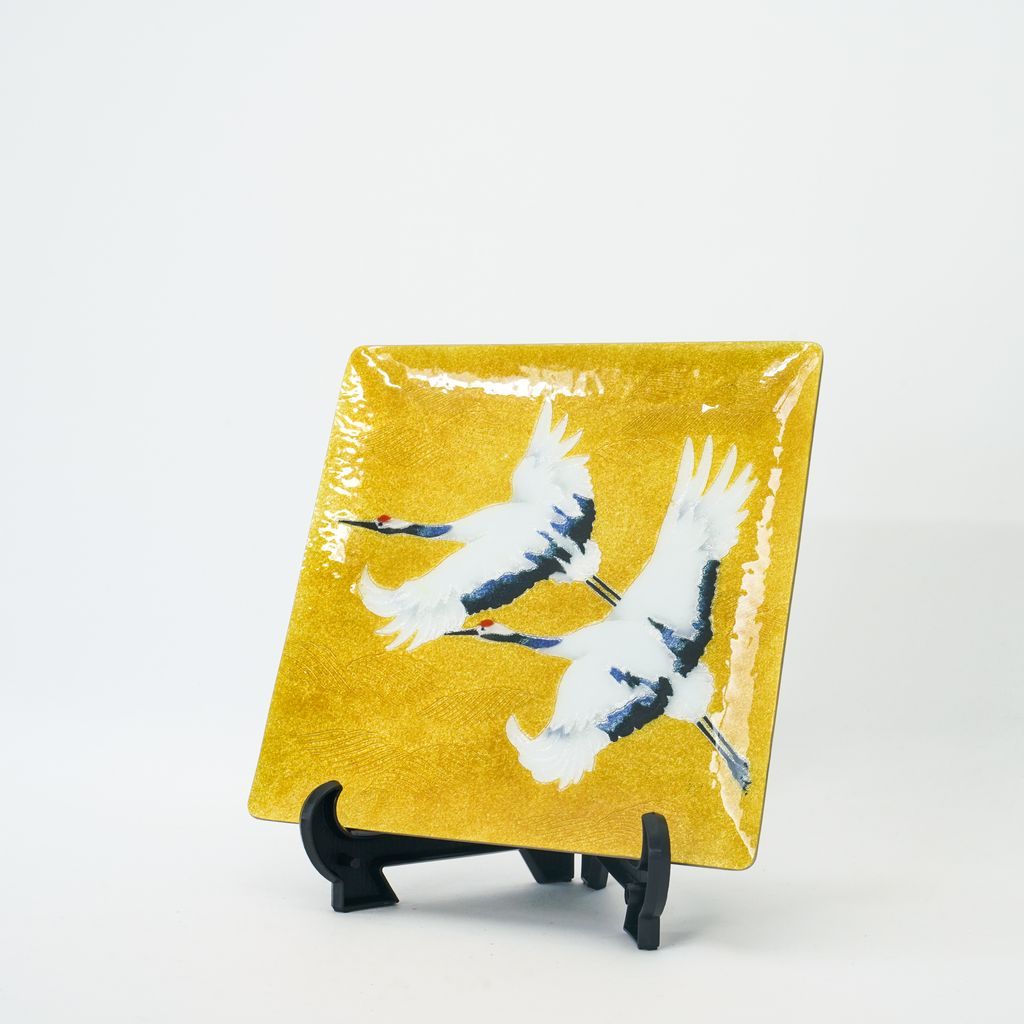 Cloisonne Decorative Plate "Crane"